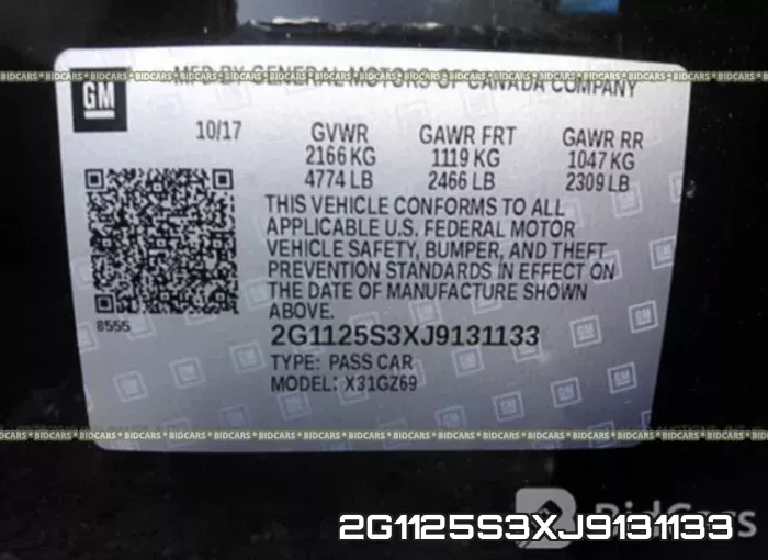 2G1125S3XJ9131133 фото 10