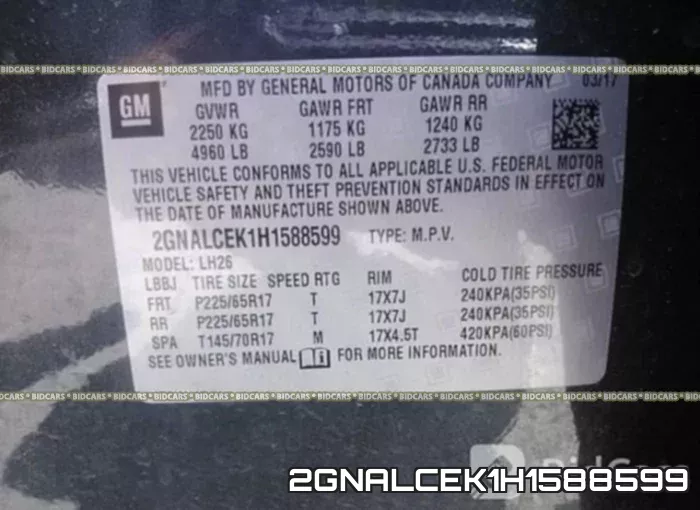 2GNALCEK1H1588599 фото 10