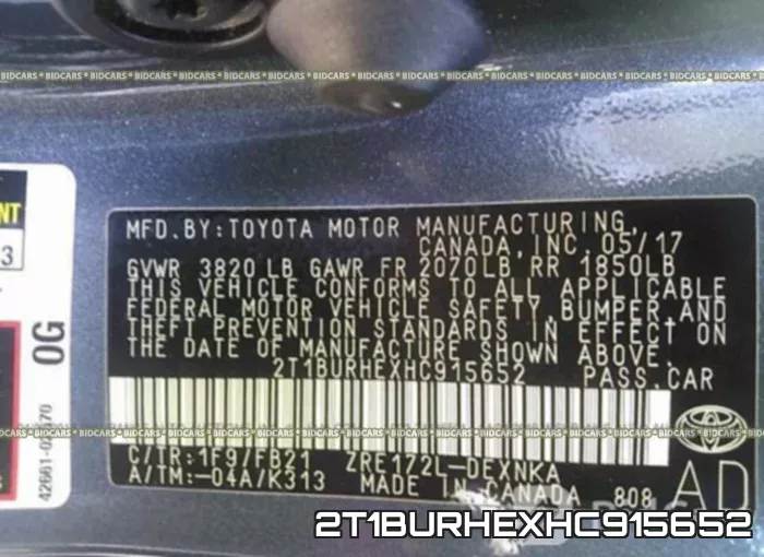 2T1BURHEXHC915652 фото 10