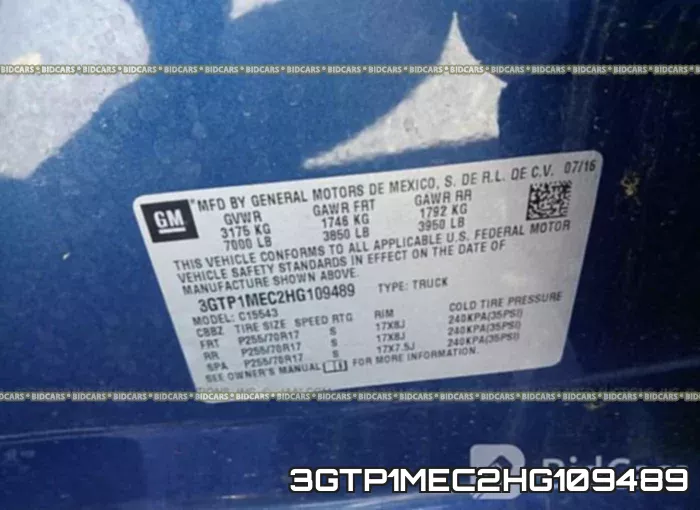 3GTP1MEC2HG109489 фото 10
