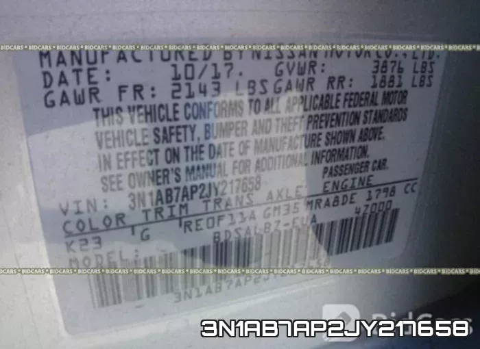 3N1AB7AP2JY217658 фото 10