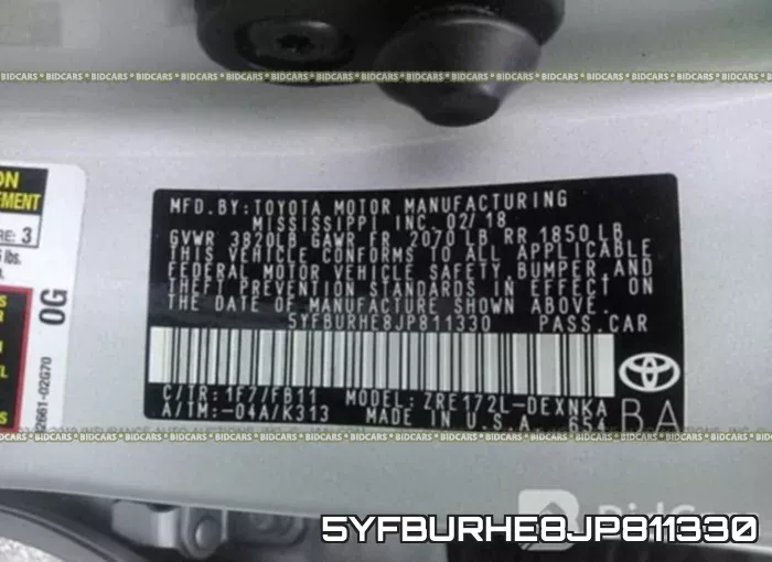 5YFBURHE8JP811330 фото 10