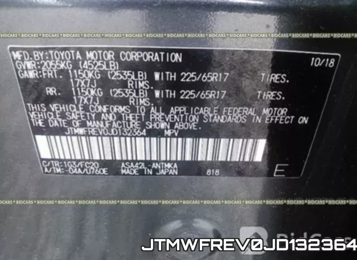 JTMWFREV0JD132364 фото 10