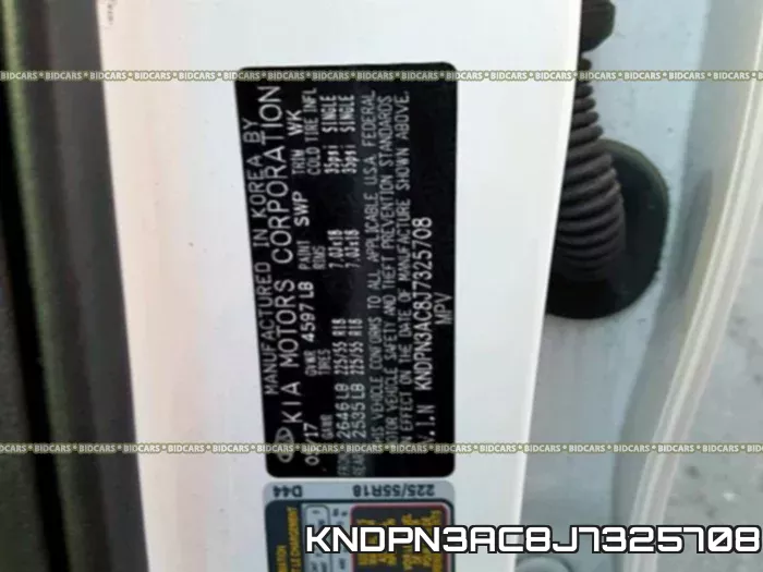 KNDPN3AC8J7325708 фото 2