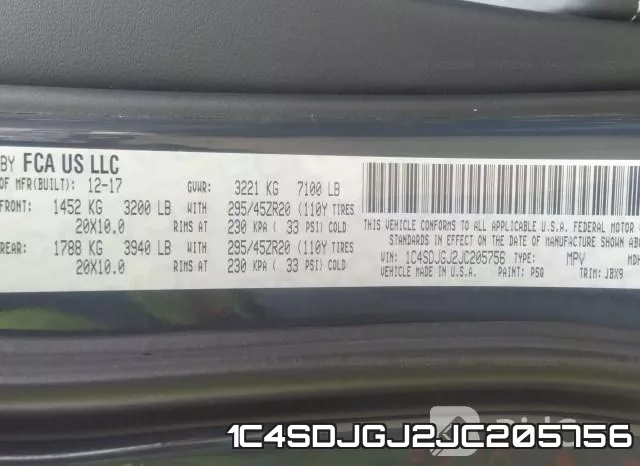 1C4SDJGJ2JC205756 фото 7