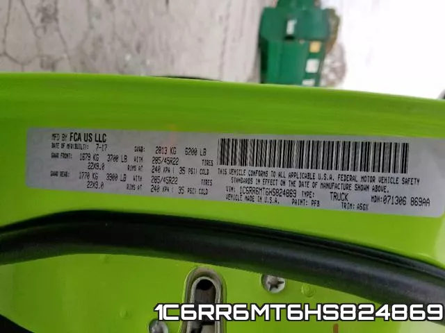 1C6RR6MT6HS824869 фото 2