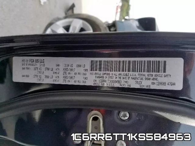 1C6RR6TT1KS584963 фото 2