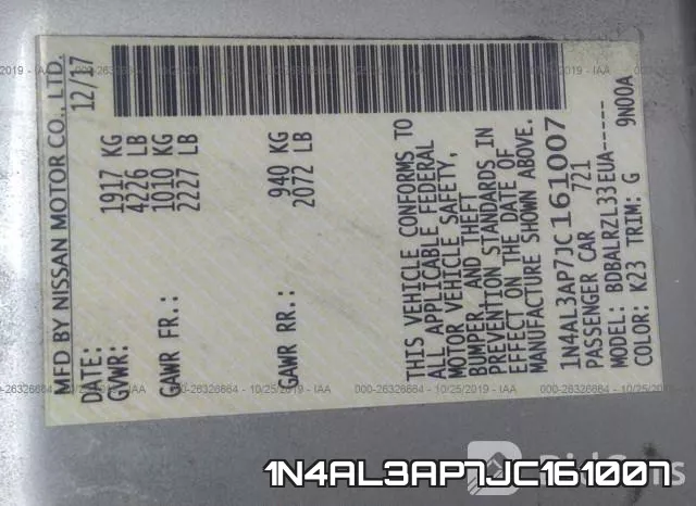 1N4AL3AP7JC161007 фото 8
