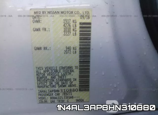 1N4AL3AP8HN310880 фото 10