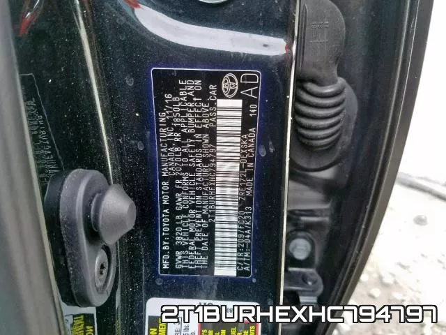 2T1BURHEXHC794797 фото 2