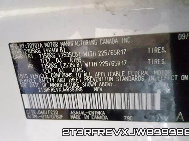 2T3RFREVXJW839388 фото 2