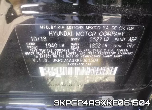 3KPC24A3XKE061504 фото 10