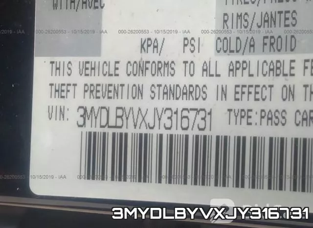 3MYDLBYVXJY316731 фото 9
