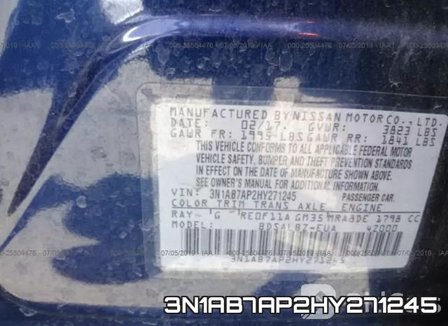 3N1AB7AP2HY271245 фото 9