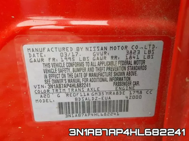 3N1AB7AP4HL682241 фото 2