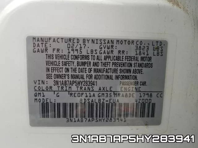 3N1AB7AP5HY283941 фото 2
