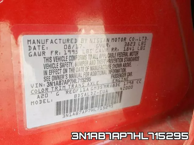 3N1AB7AP7HL715295 фото 2