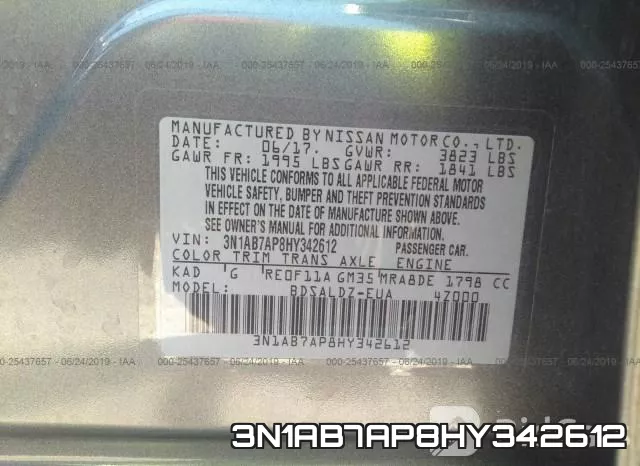 3N1AB7AP8HY342612 фото 10