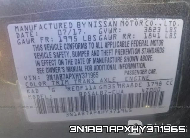 3N1AB7APXHY371965 фото 10