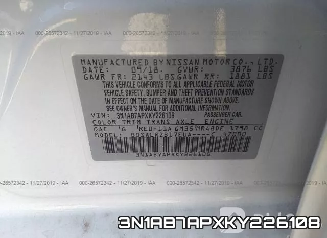 3N1AB7APXKY226108 фото 10