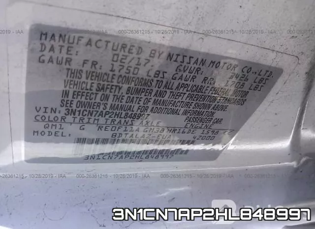 3N1CN7AP2HL848997 фото 9