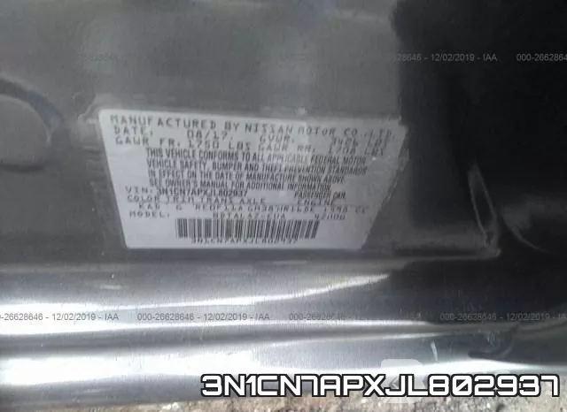 3N1CN7APXJL802937 фото 8