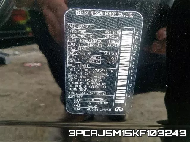 3PCAJ5M15KF103243 фото 2