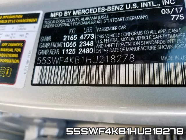 55SWF4KB1HU218278 фото 2