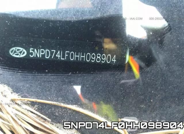 5NPD74LF0HH098904 фото 10