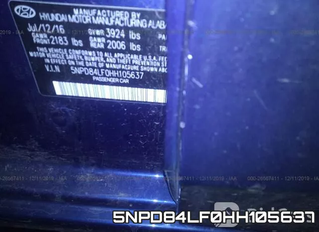 5NPD84LF0HH105637 фото 10