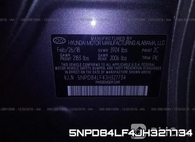 5NPD84LF4JH327734 фото 7