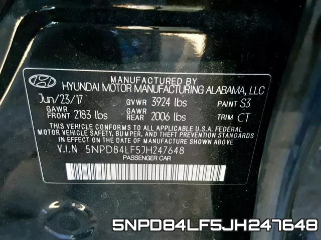 5NPD84LF5JH247648 фото 2