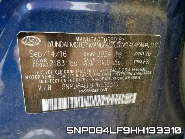 5NPD84LF9HH133310 фото 2