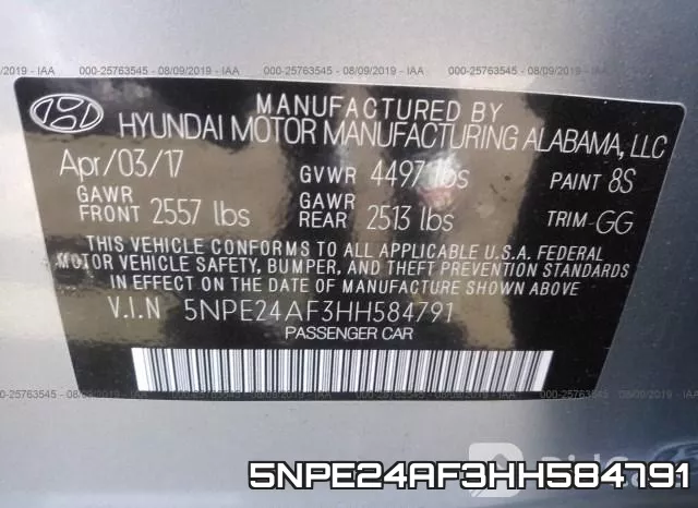 5NPE24AF3HH584791 фото 10