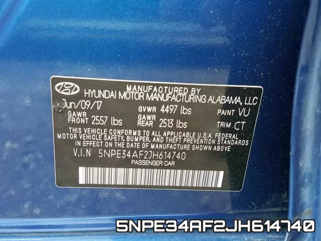 5NPE34AF2JH614740 фото 2