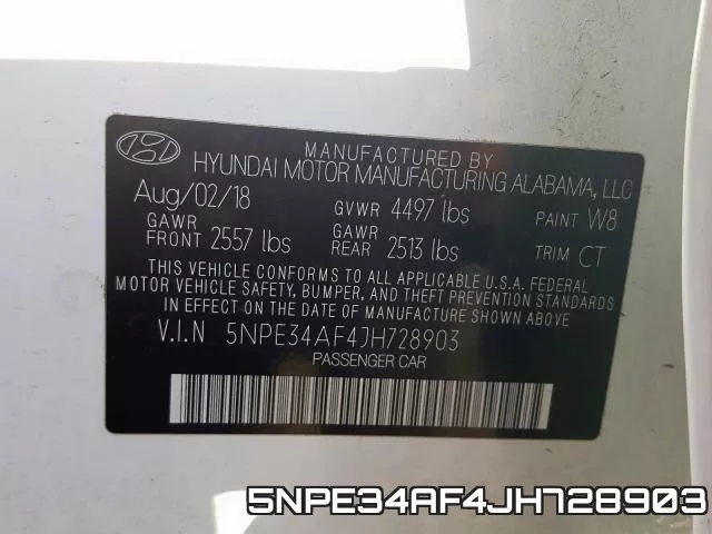 5NPE34AF4JH728903 фото 2
