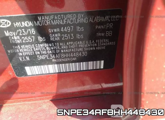 5NPE34AF8HH448430 фото 10