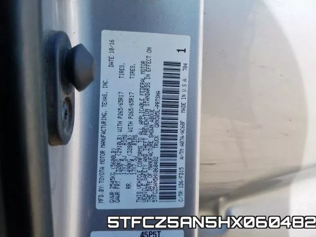 5TFCZ5AN5HX060482 фото 2