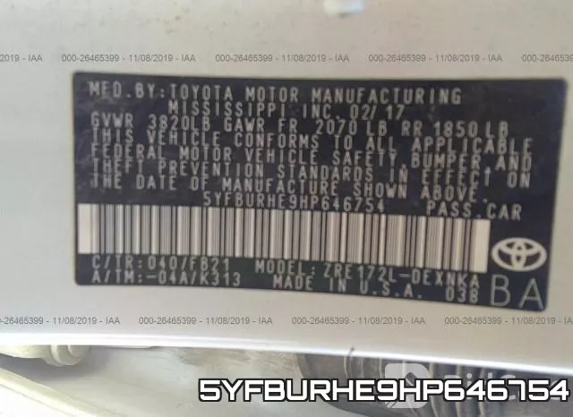 5YFBURHE9HP646754 фото 10