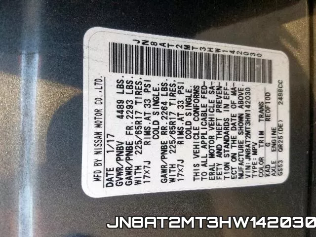 JN8AT2MT3HW142030 фото 2