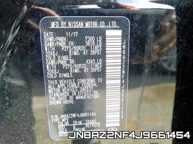 JN8AZ2NF4J9661454 фото 2