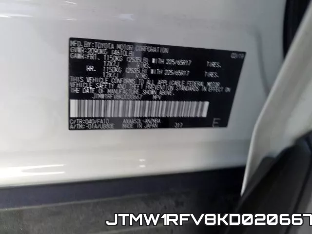 JTMW1RFV8KD020667 фото 2
