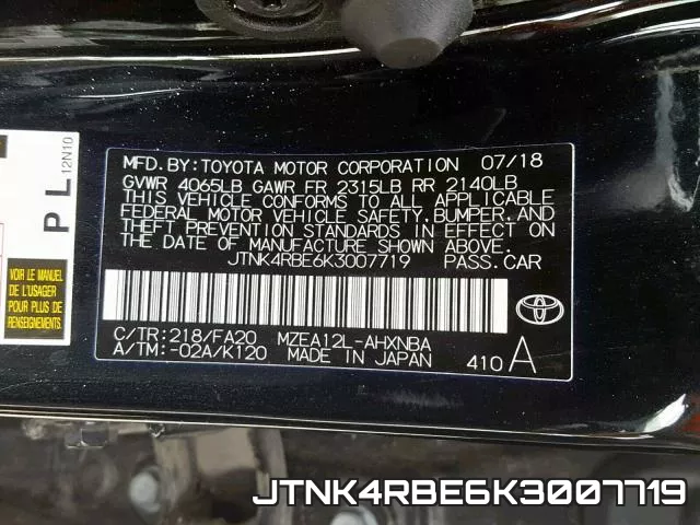 JTNK4RBE6K3007719 фото 2