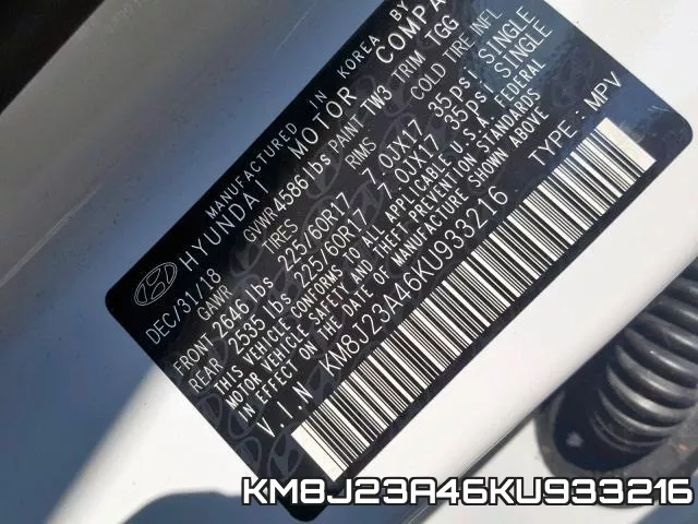 KM8J23A46KU933216 фото 2