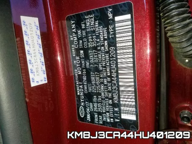 KM8J3CA44HU401209 фото 2
