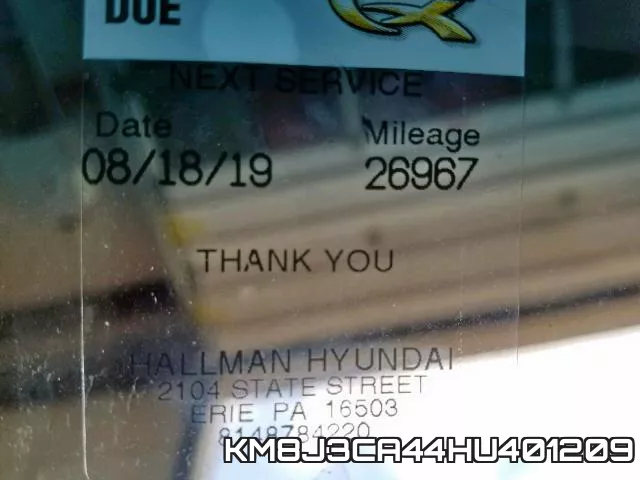 KM8J3CA44HU401209 фото 8