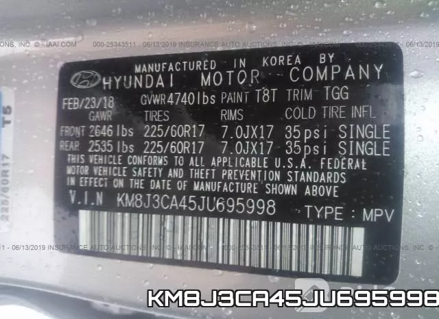 KM8J3CA45JU695998 фото 10