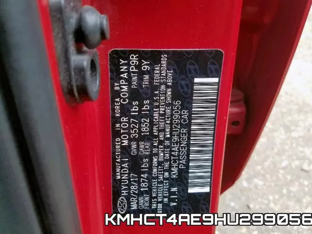 KMHCT4AE9HU299056 фото 2