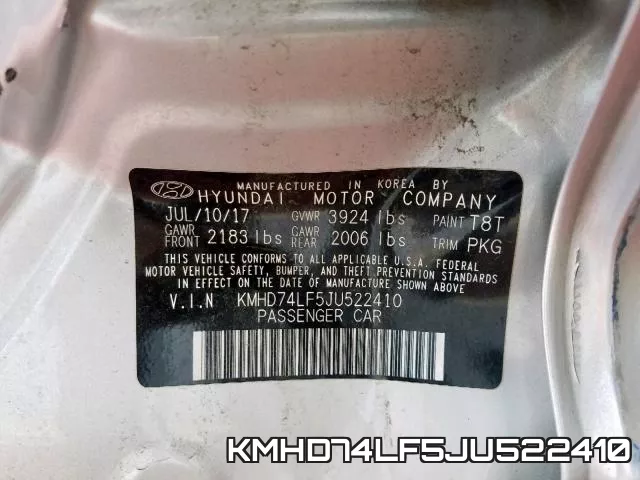 KMHD74LF5JU522410 фото 2