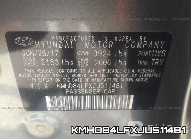 KMHD84LFXJU511481 фото 10